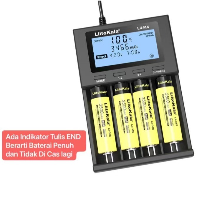 CHB-012 Rechargeable Baterai Charger LiitoKala Batre Charger Baterai 1.48v - 5V AA AAA 18650