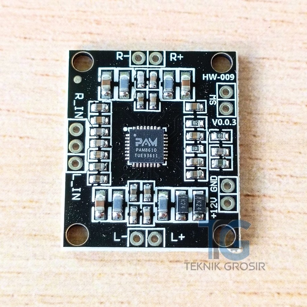 Kit Amplifier Mini PAM8610 – 2x15W Output Stereo 12V DC