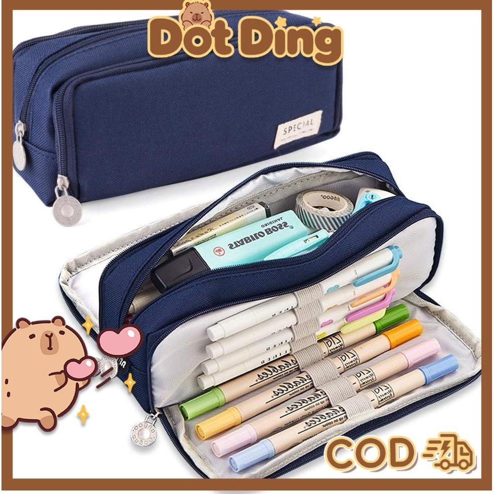 

New [DOTDING] Angoo Kotak Pensil Kapasitas Besar Kotak Pensil Multifungsi Untuk Sekolah Kotak Pensil Besar Tas Tempat Pensil Kantor Perlengkapan Alat Tulis Siswa Q036Premium