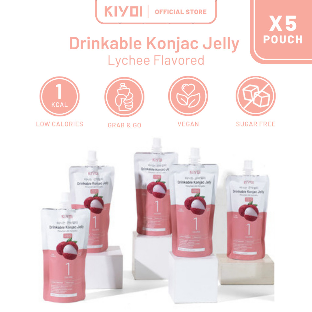 

KIYOI Lychee Konjac Jelly [5 pcs set]