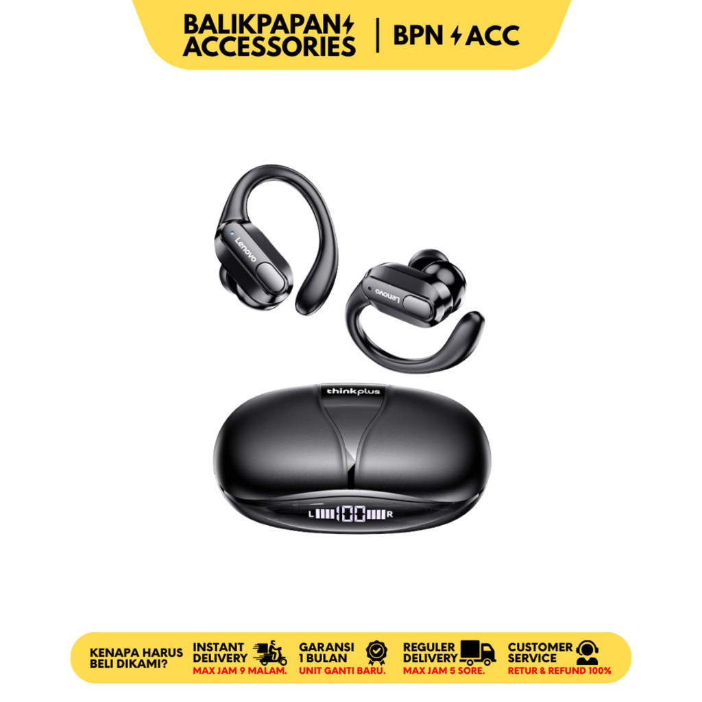 Lenovo Thinkplus XT80 Sport Wireless Bluetooth Earphone 5.3 Original - BALIKPAPAN ACC