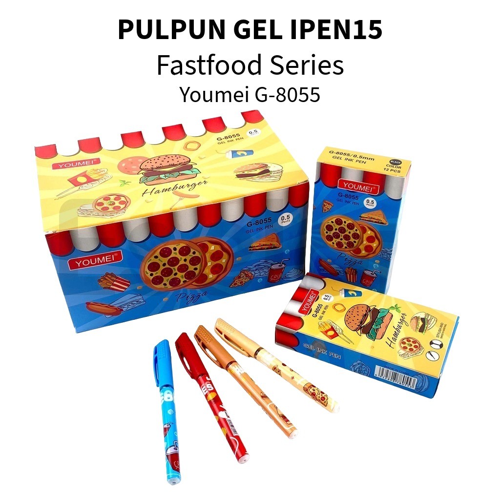 

♚12pcs Pulpen Gel G-8055 / 1pak Pulpen Gel 0.5mm♚