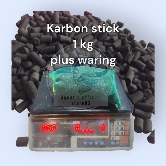 Karbon aktif stick 1kg plus waring / karbon aktif / karbon stick / karbon stik / filter air / carbon