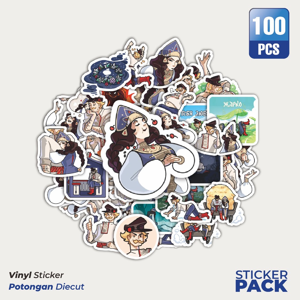 

Stiker Vinyl Funny Character Boyars The Vilager Waterproof Aesthetic- Untuk Laptop, Motor, dan Helm - Paper Stationery Pack