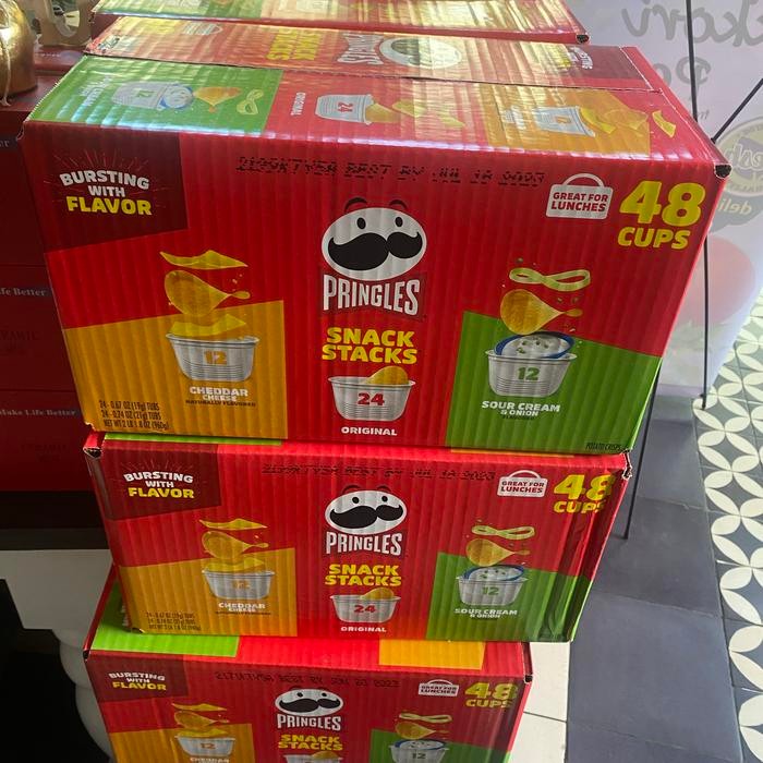 

Pringles Snack Stack Variety Pack,3 Crisp Flavors 24 cap/ pringles box