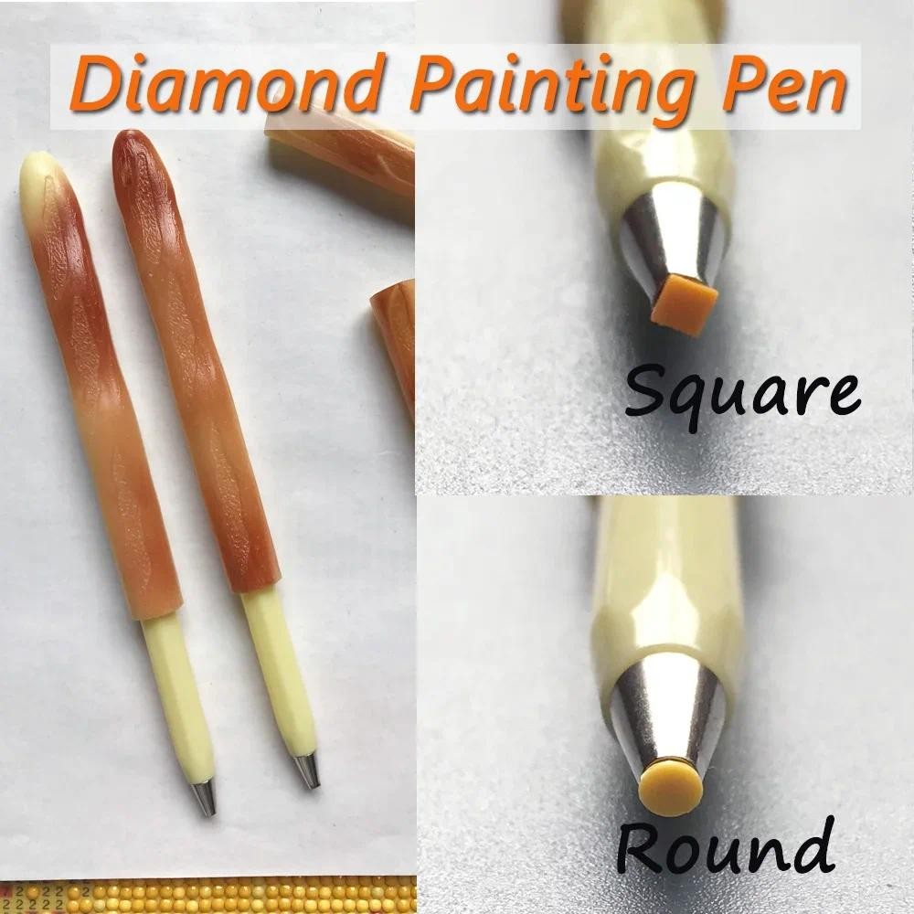 

Diamond Painting Pen Round Square Tip Point Drills Pens for DIY 5D Painting with Diamonds Accessories Adult Art Craft Tools