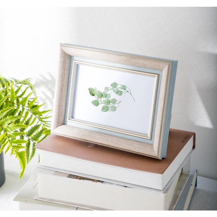 

Bingkai Foto Nordic style temperamen sastra dan mewah,photo frame Arctic Deer - biru muda, 5R