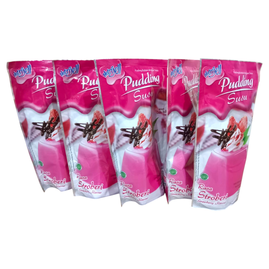 

Bundle 5 Pcs - Nutrijell Pudding Susu Strawberry