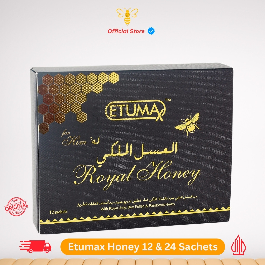 

Etumax Royal Honey Malaysian Honey one box with 12 & 24 Sachets