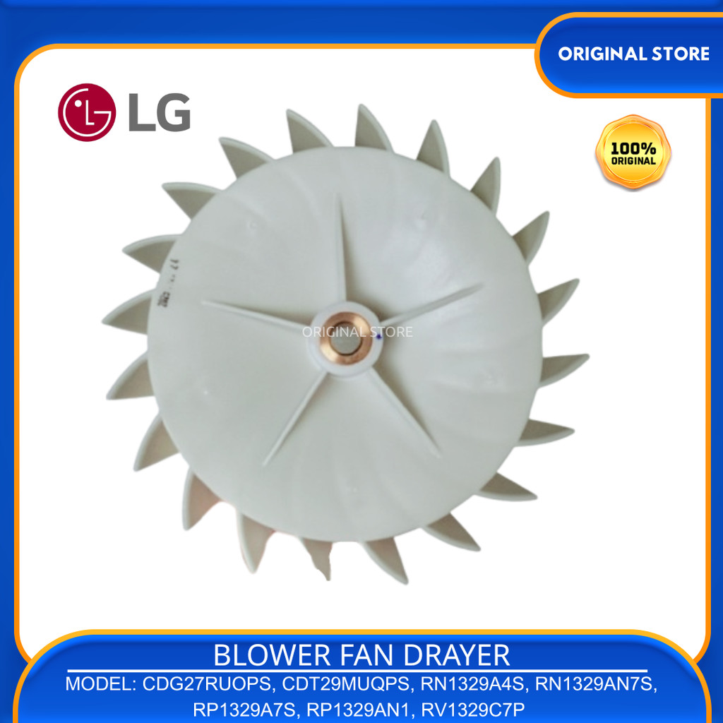 Fan Blower Mesin Cuci Drayer LG CDT29MUQPS CDG27RUOPS RN1329A4S RN1329AN7S RP1329A7S RP1329AN1 RV132