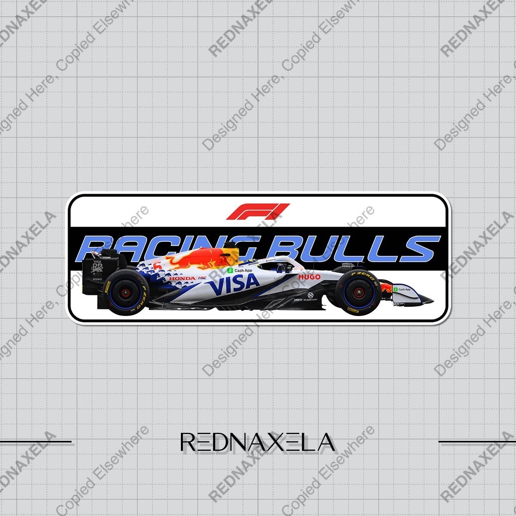 

Stiker Vinyl Formula 1 Racing Team Racing Bulls Outdoor High Quality Waterproof Sticker