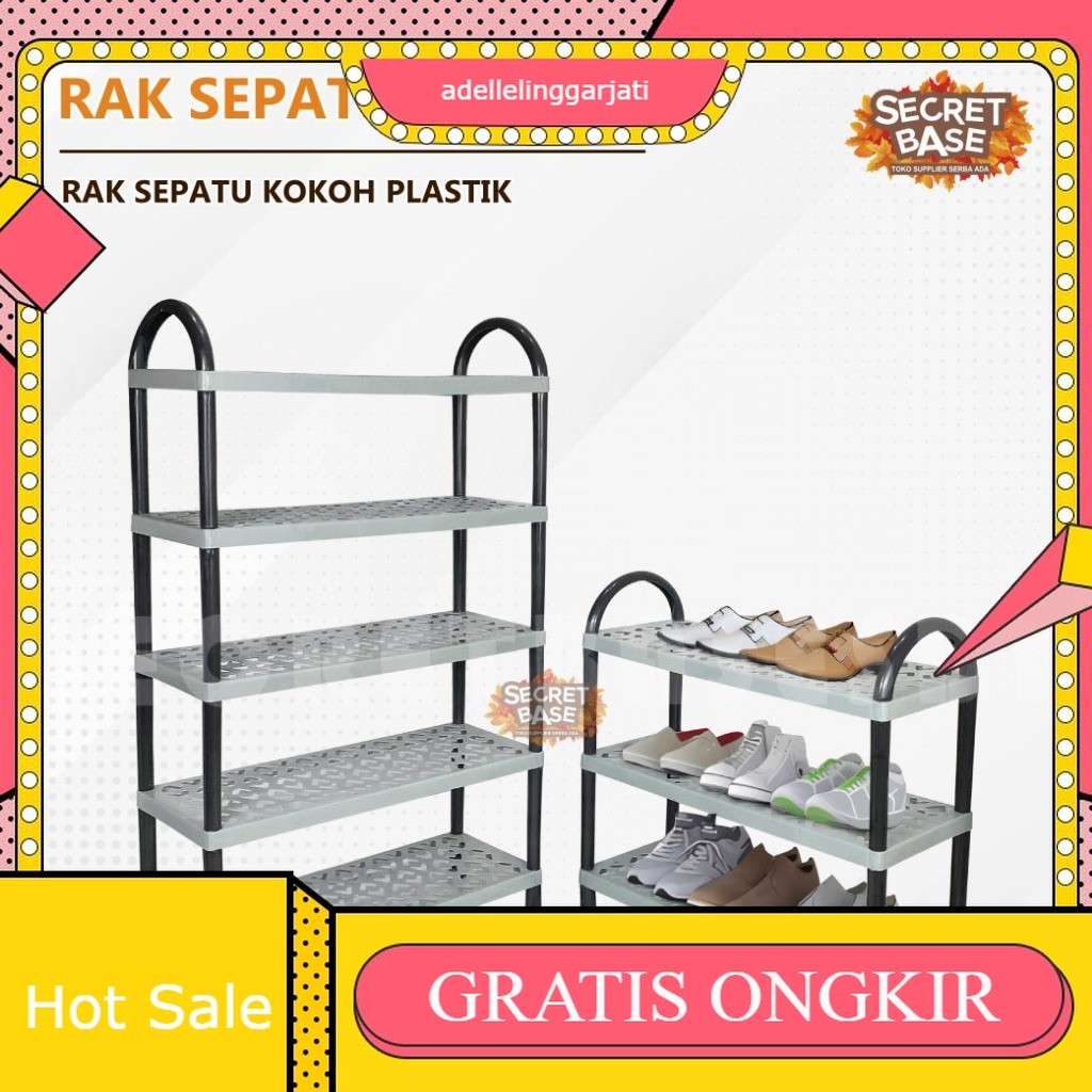 RAK SEPATU SUSUN - Rak Besar / Tempat Sandal / Rak Sepatu Kokoh Plastik