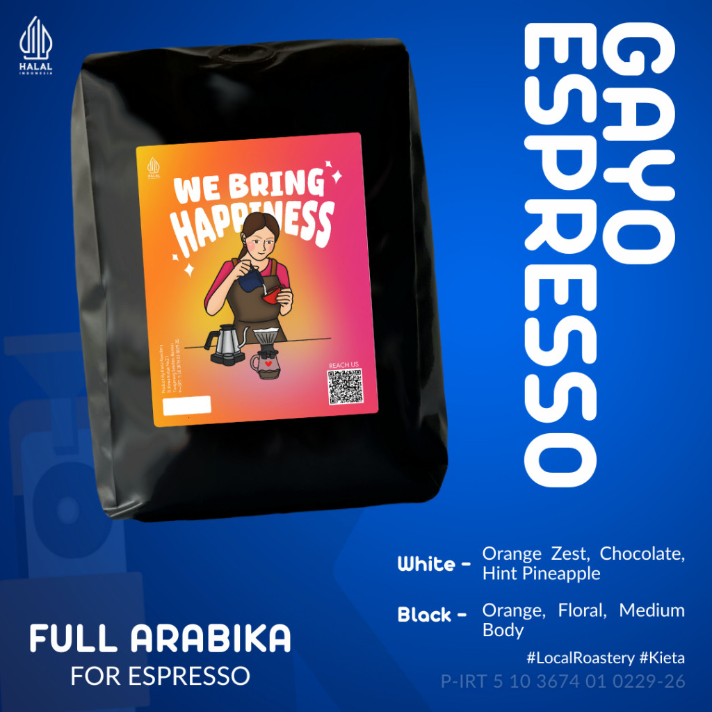 

JAMIN MURAH !!!Kieta Roastery - Biji Kopi Gayo Espresso 100% Arabika 1kg / Bubuk Arabica Roasted Coffee Bean(BISA LANGSUNG ORDER)