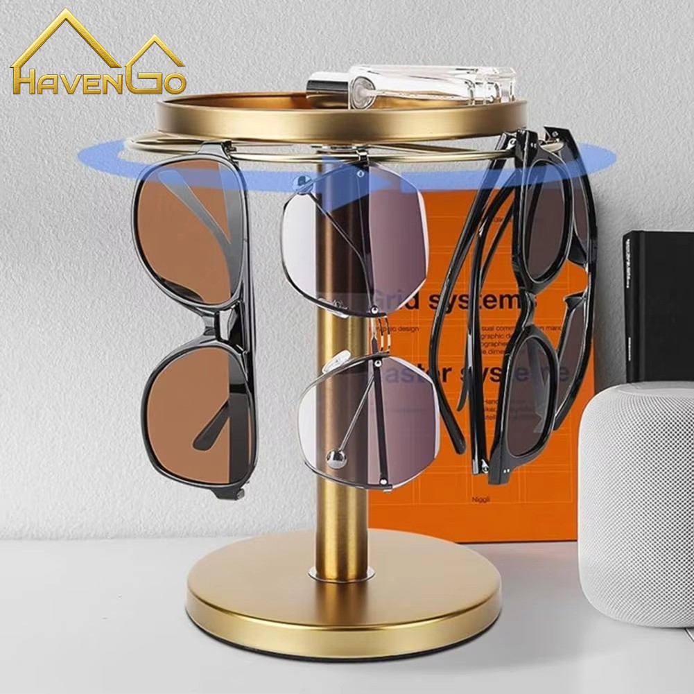 Rak Kacamata Putar Rak Display Optik Pajangan Kacamata Bisa Diputar 360° Untuk Toko Optik