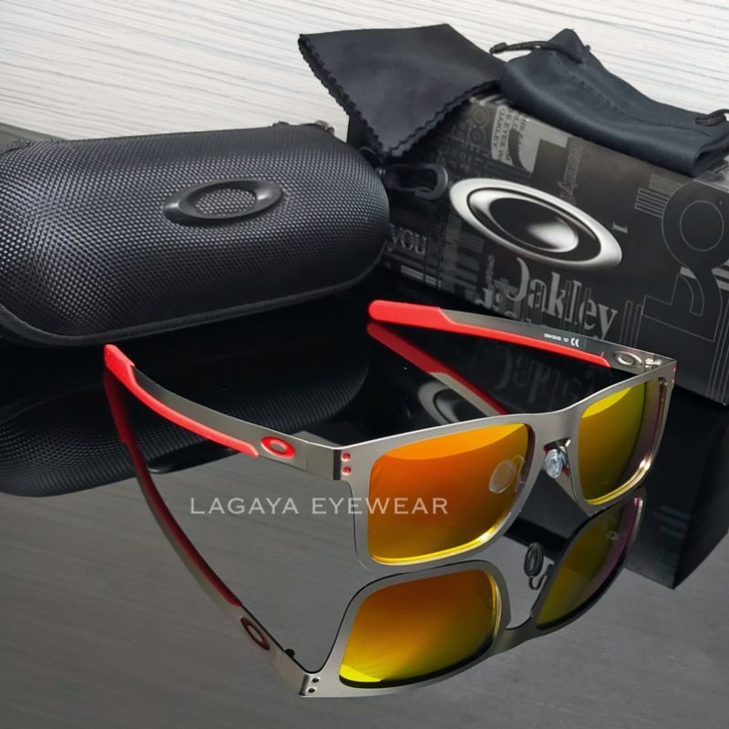 Kacamata Oakley Holbrook Metal Premium Titanium Lensa Polarized Paser