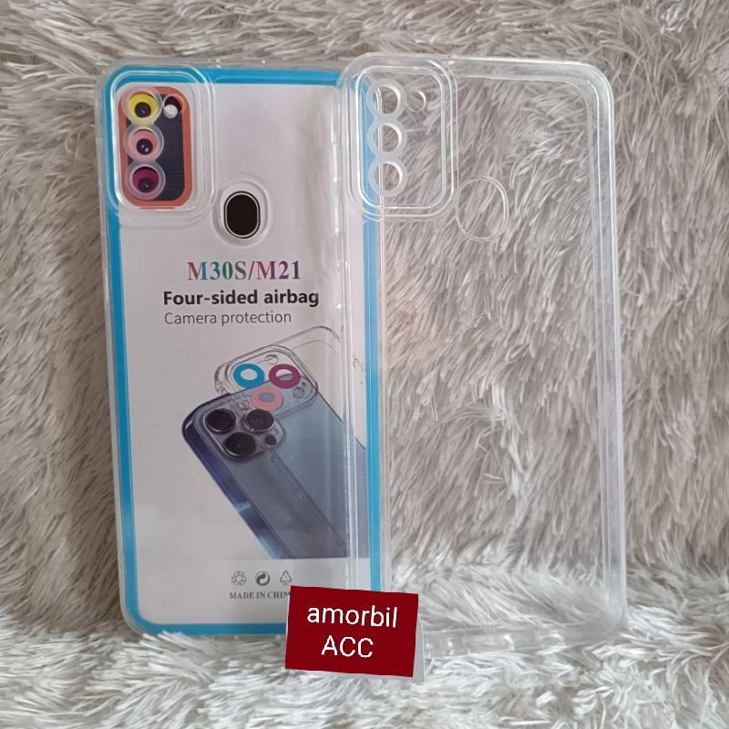 SOFT CASE BENING TRANSPARAN SAMSUNG M30S/ M21 Clear space TPU protec full Camera