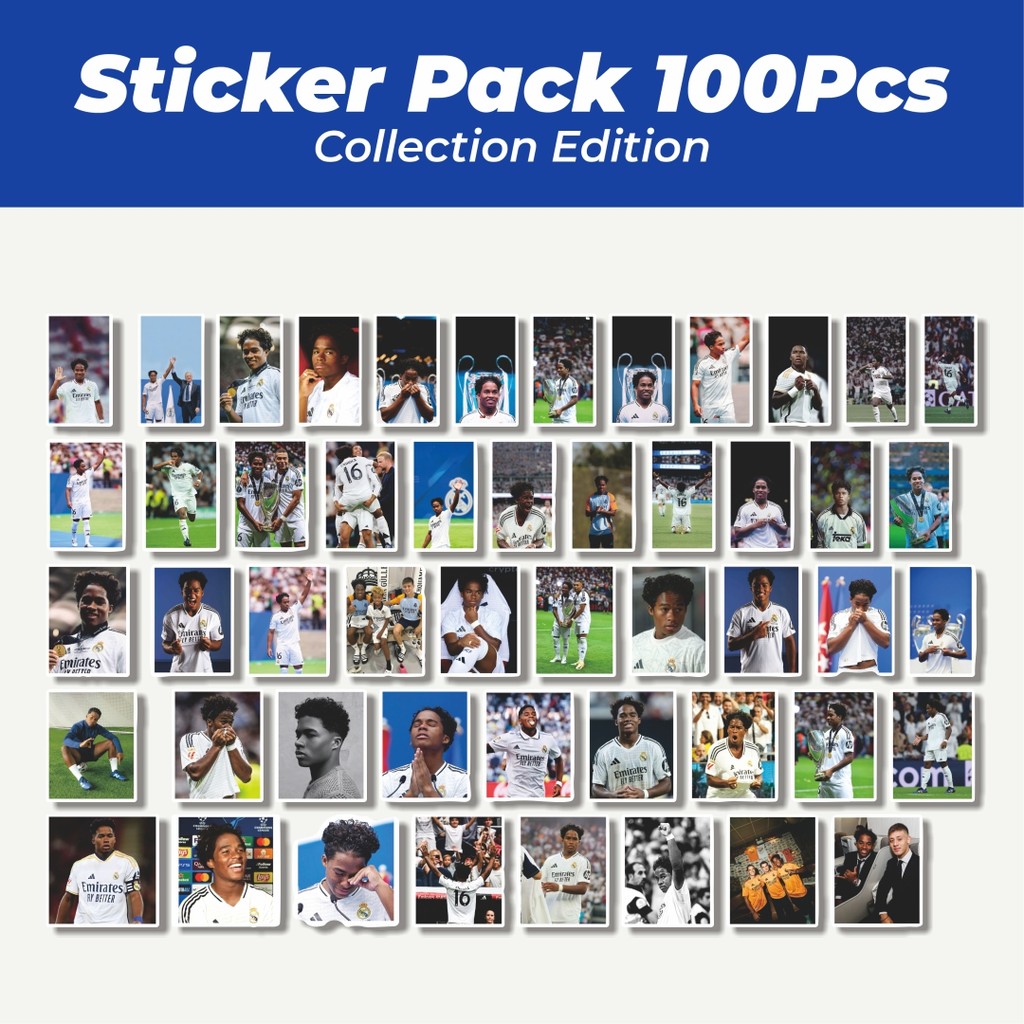 

Hot Stiker Sepak Bola RM Endrick V2 Dekorasi Lucu Kreatif untuk Notebook, Skateboard, HP