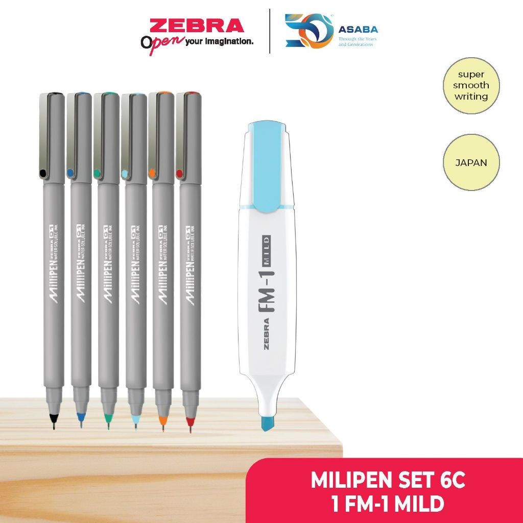 

PROMO!Asaba Stationery- Zebra Paket Alat Tulis Milipen/ Stationery SetREADY
