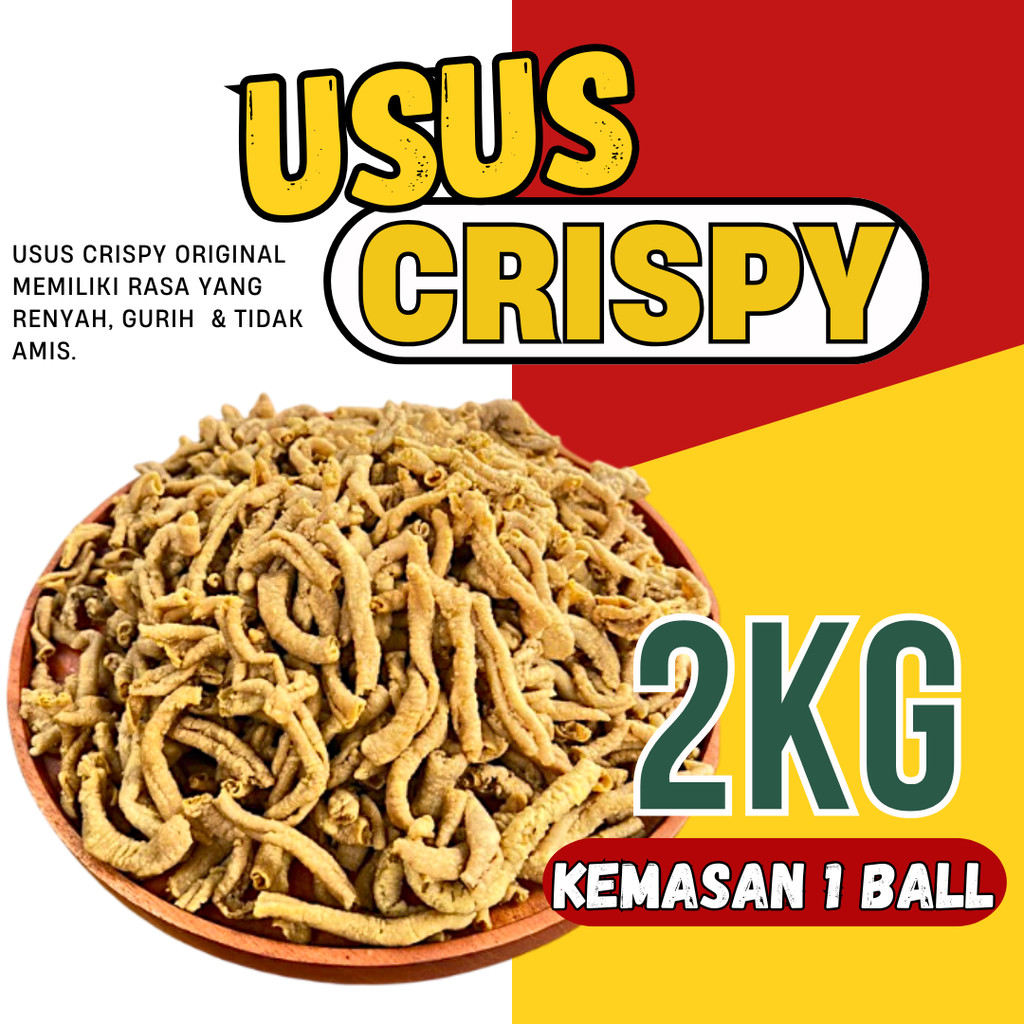 

Keripik Usus Ayam Crispy 2kg (1 ball)