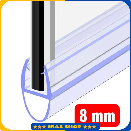 Seal Strip Penutup Celah Pintu Kaca Kamar Mandi PVC 50cm - B50