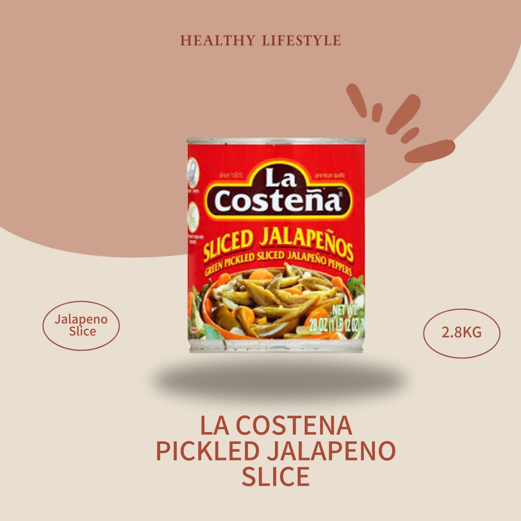 

La Costena - NACHOS - Pickled Jalapeno Nacho Slices (2.8 kg)