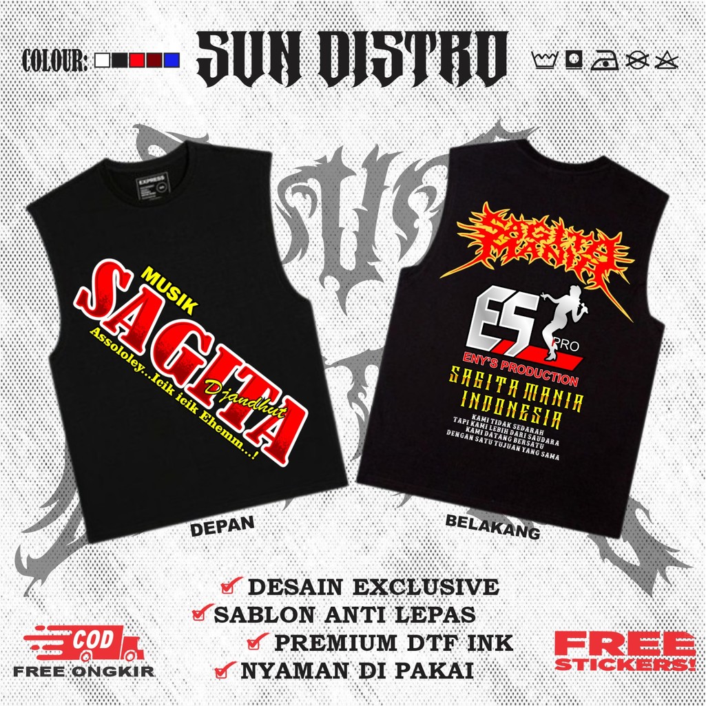 Kaos Singlet Sagita Mania Indonesia Djandhut Kaos Dangdut Koplo Jawa Timur By  Sun Distro SP24SB