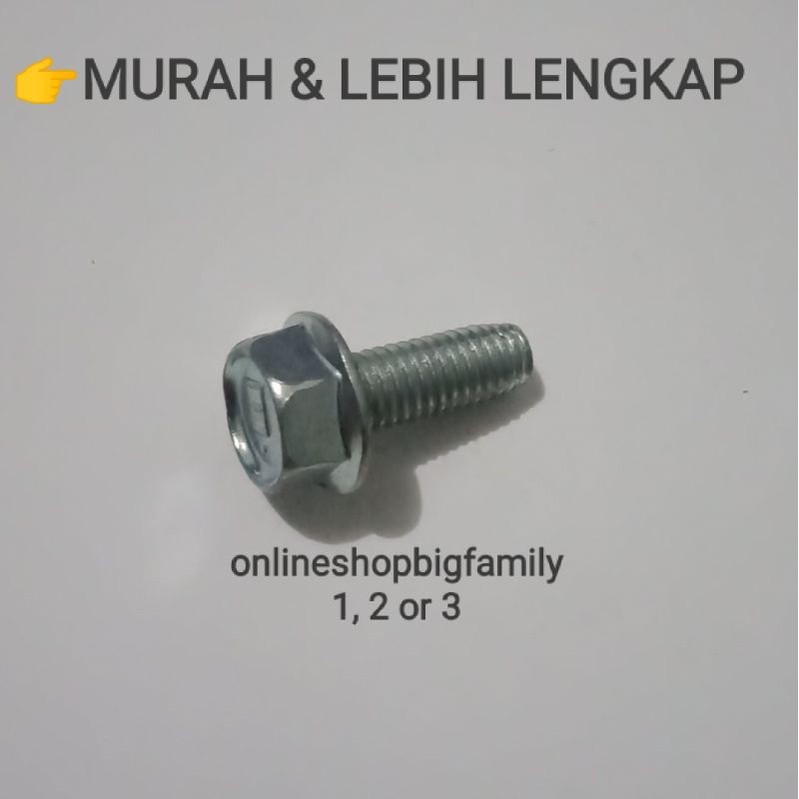 BAUT STEP DEPAN M8x15 (DRAT12, PANJANG 15MM) (0001)