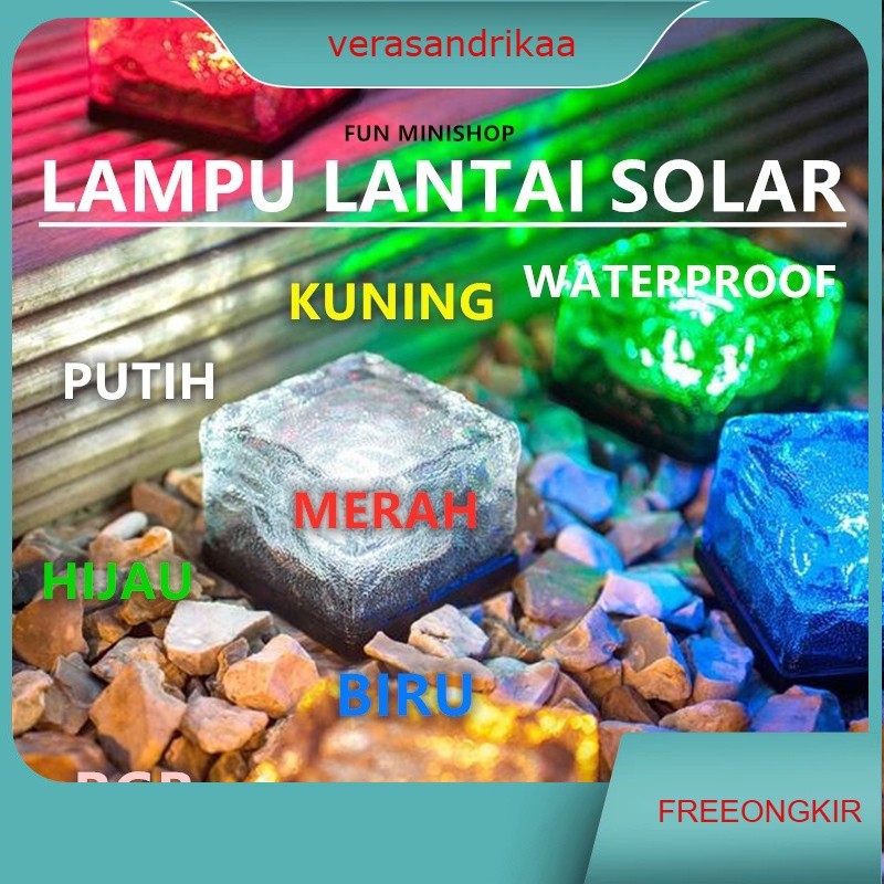 LAMPU LANTAI SOLAR TANGGA TENAGA SURYA LAMPU TAMAN SOLAR GARDEN LAMP LAMPU DEKORASI