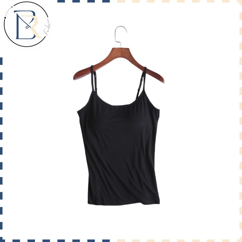 Bra Girl Fashion ● Tank Top Bra Big Size Jumbo Singlet Panjang Wanita Tali Adjustable