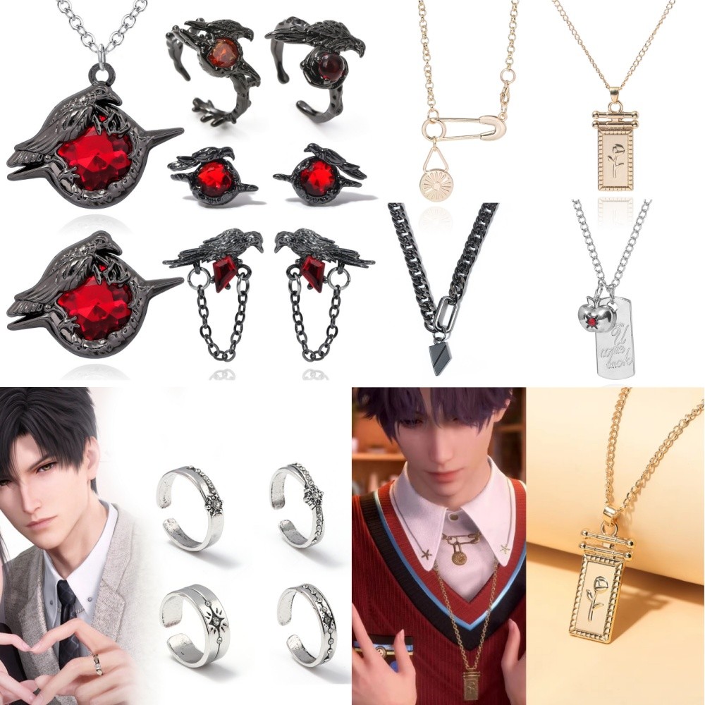 Multi Games Love and Deep Space Sylus Decorative Raven Necklace Badge Steel Pendant Necklace for Wom