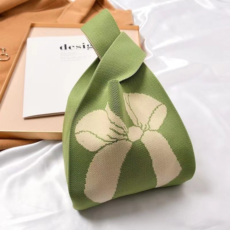 ZAHASHOP Tas Wanita Bahan rajut Motif karakter Lucu unik kece Tote Bag Wanita import Karakter premiu