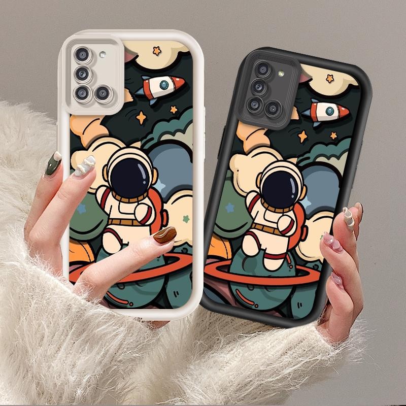 Astronaut Phone Cover For Samsung Galaxy A31 Case Samsung A31 Cute Funny Cartoon Shockproof Soft Sil