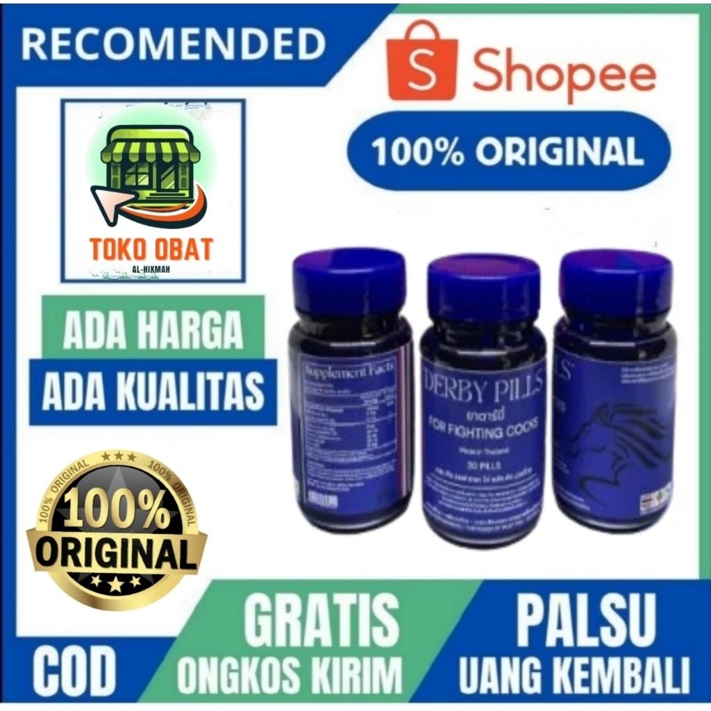 DERBY PILLS doping ayam aduan import Thailand original obat ayam, ayam laga, Taji ayam, ayam Filipin