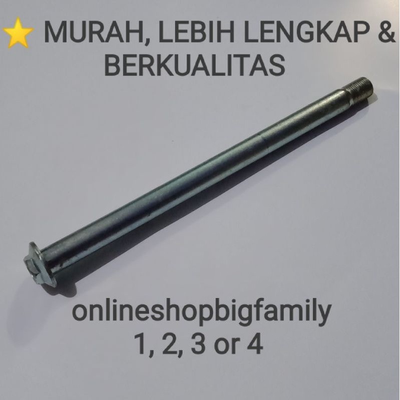 AS RODA BELAKANG TIGER (DIAMETER 17 MM, PANJANG 26CM (0006)