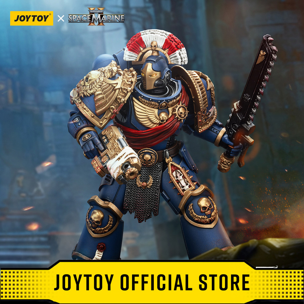 JOYTOY Warhammer 40k 1/18 Action Figures Ultramarines Relic Secundus Armour with Artificer bolt rifl
