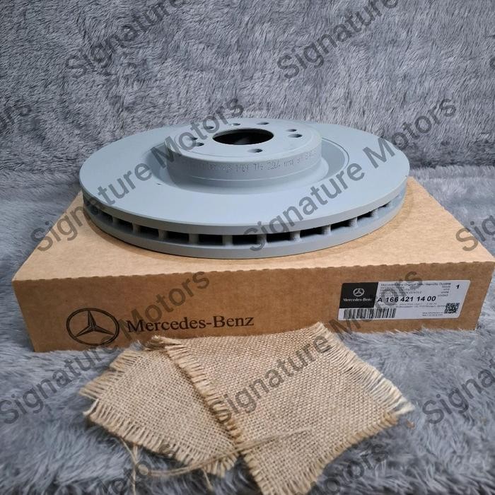 BRAKE DISC DEPAN PIRINGAN REM CAKRAM DEPAN MERCEDES W166 X166 W292 ML GL GLS GLE ORIGINAL A166421140