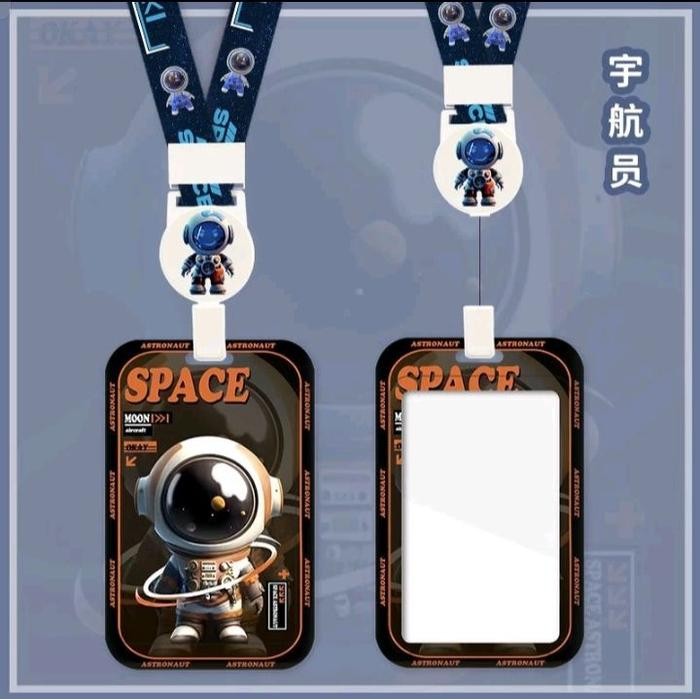 New Arrival ID Card Holder Motif Cartoon Superhero / Lanyard Motif Astronot Kawai - Astro Space 1
