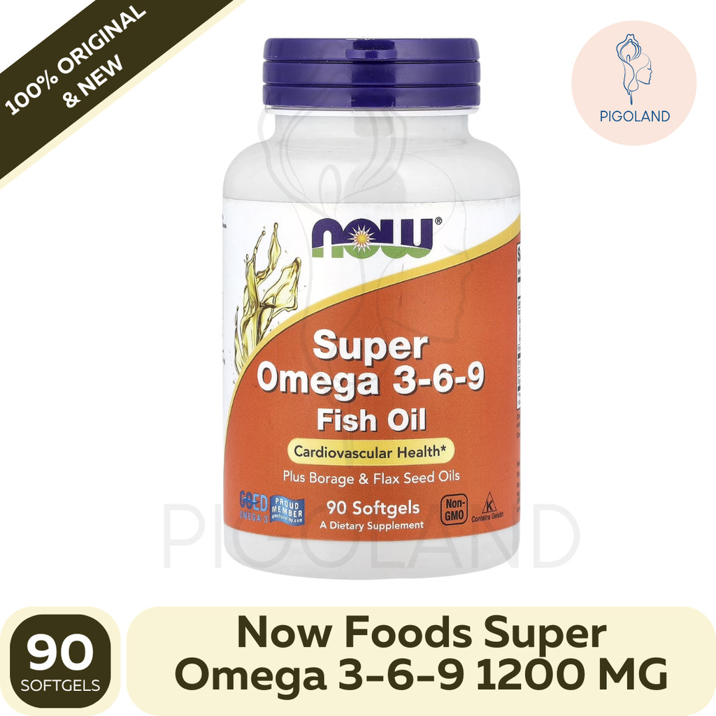 Now Foods Super Omega 369 3-6-9 DHA EPA Ori USA Suplemen Kolesterol