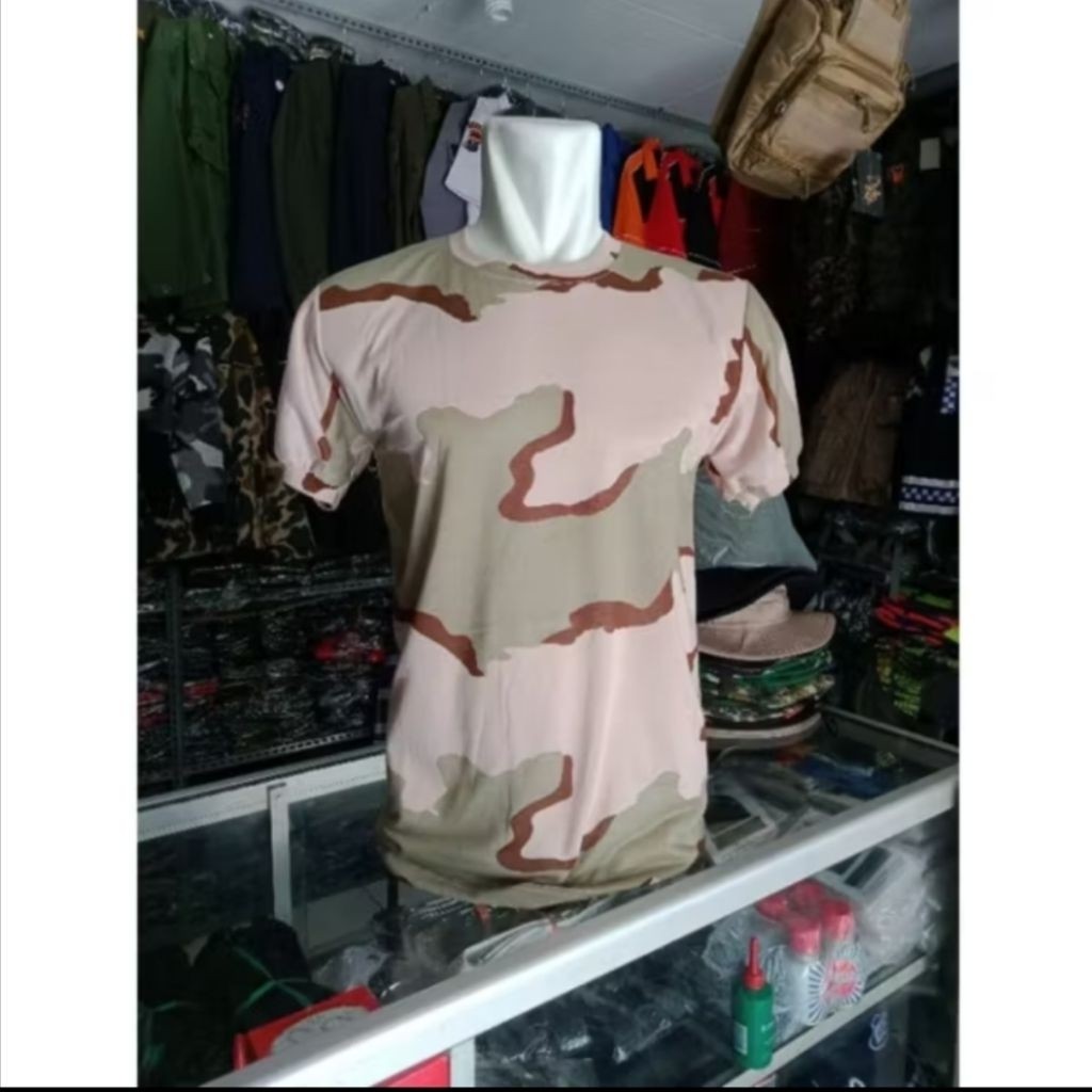 KAOS LENGAN PENDEK LORENG GURUN PASIR