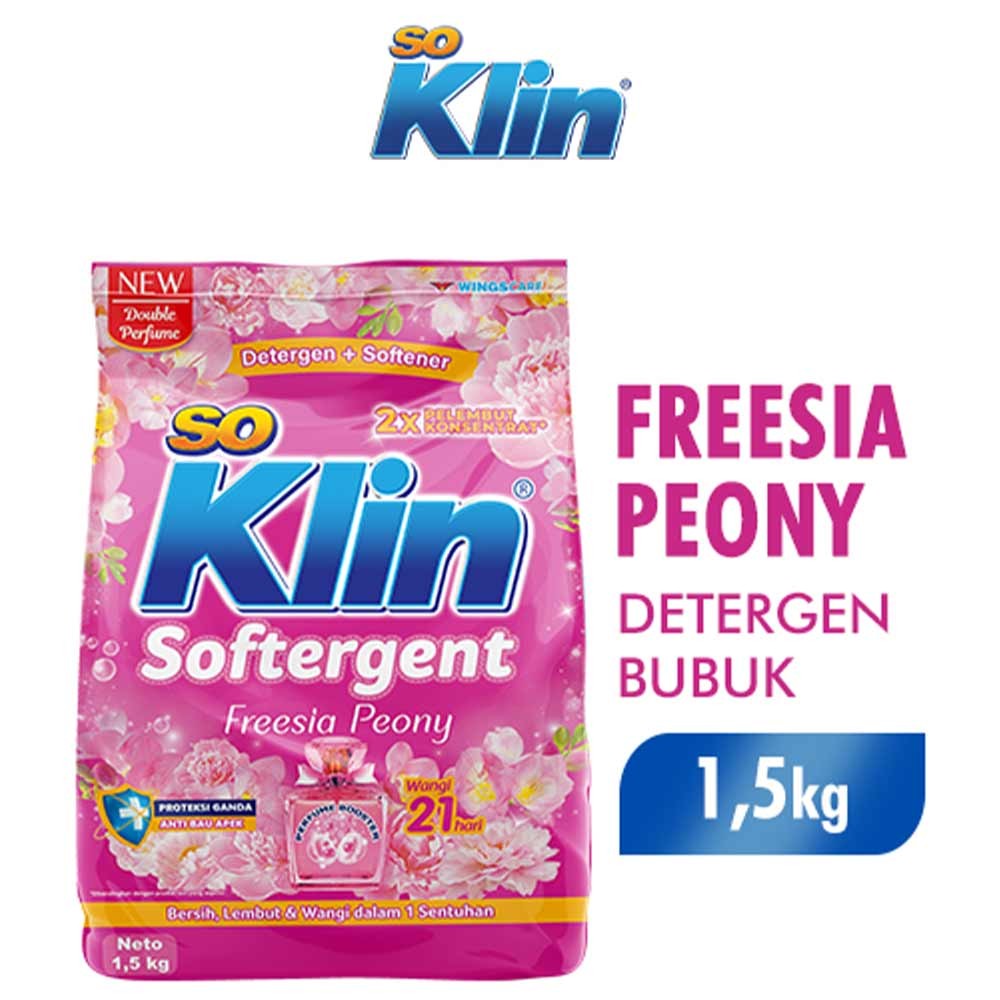 SO KLIN SOFTERGENT POWDER PEONY ROSE 1.8/1.5kg