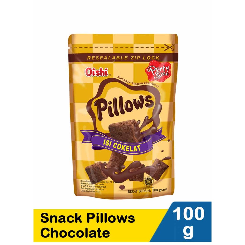 OISHI SNACK PILLOWS CHOCOLATE 100g