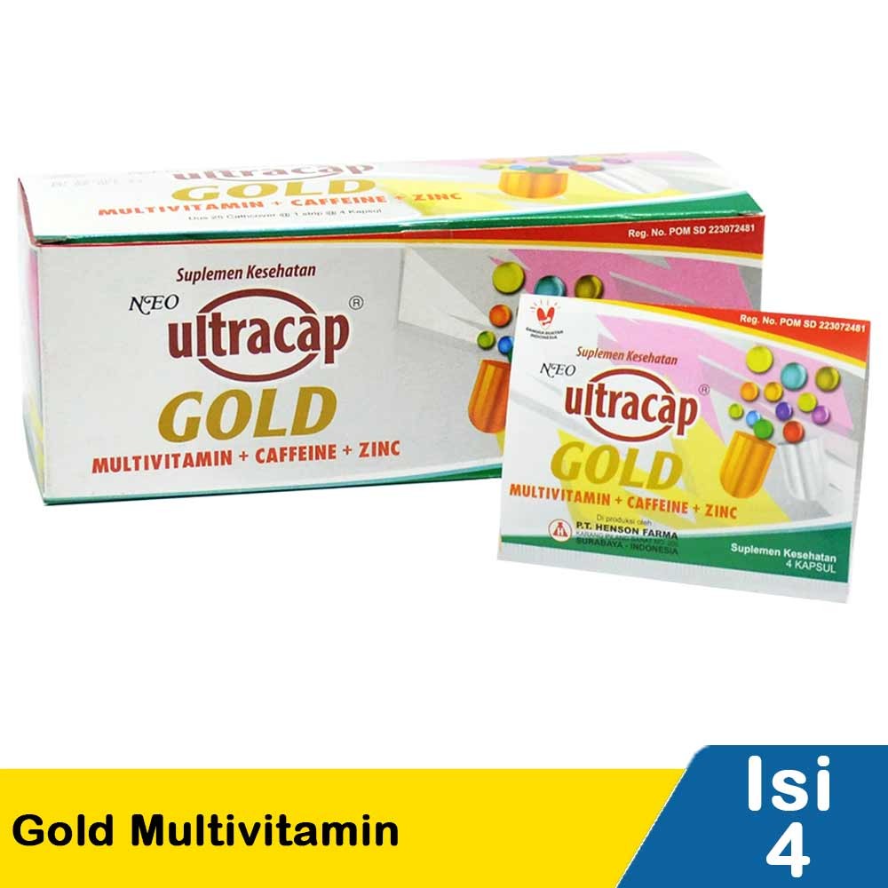 ULTRA CAP GOLD MULTIVITAMIN 4'S