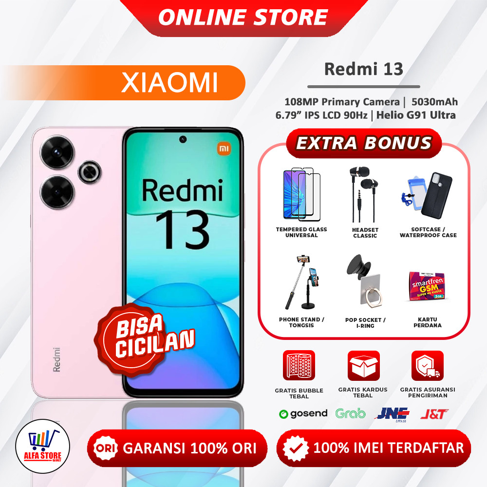 xiaomi redmi 13 nfc ram 8/256gb ram 8/128gb garansi resmi [not redmi 12]