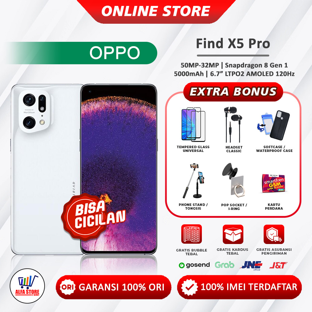 Oppo find x5 pro find x5pro 5G Ram 12+256gb Garansi Resmi