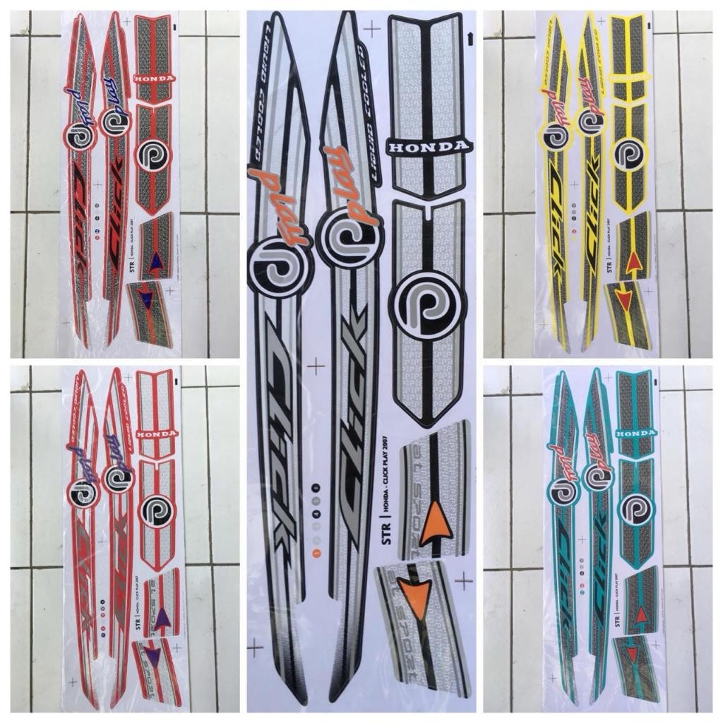 (COD) Striping Variasi Honda Vario 110 Karbu - Striping Honda Click Play 110 Thailand