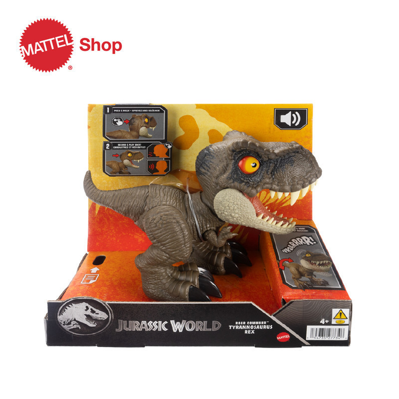 BERKUALITAS TERBAIK- Jurassic World T-Rex Roar Command Talking Dinosaur Tyrannosaurus Rex - Mainan