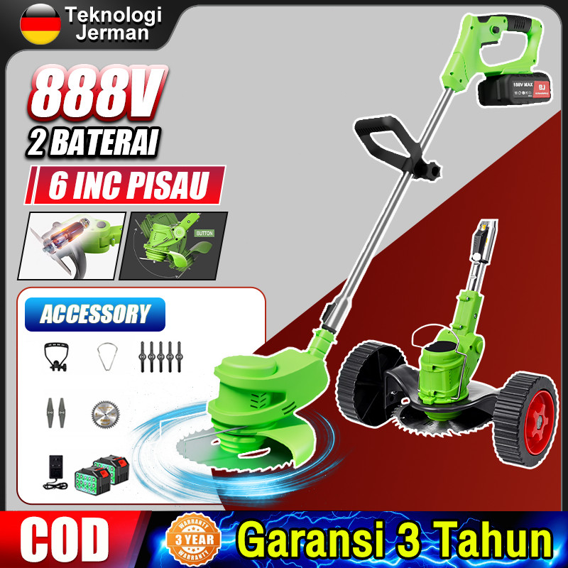 2 baterai KUALITAS JERMAN Reaim 288V Mesin Pemotong Rumput listrik pemotong rumput elektrik mesin pe