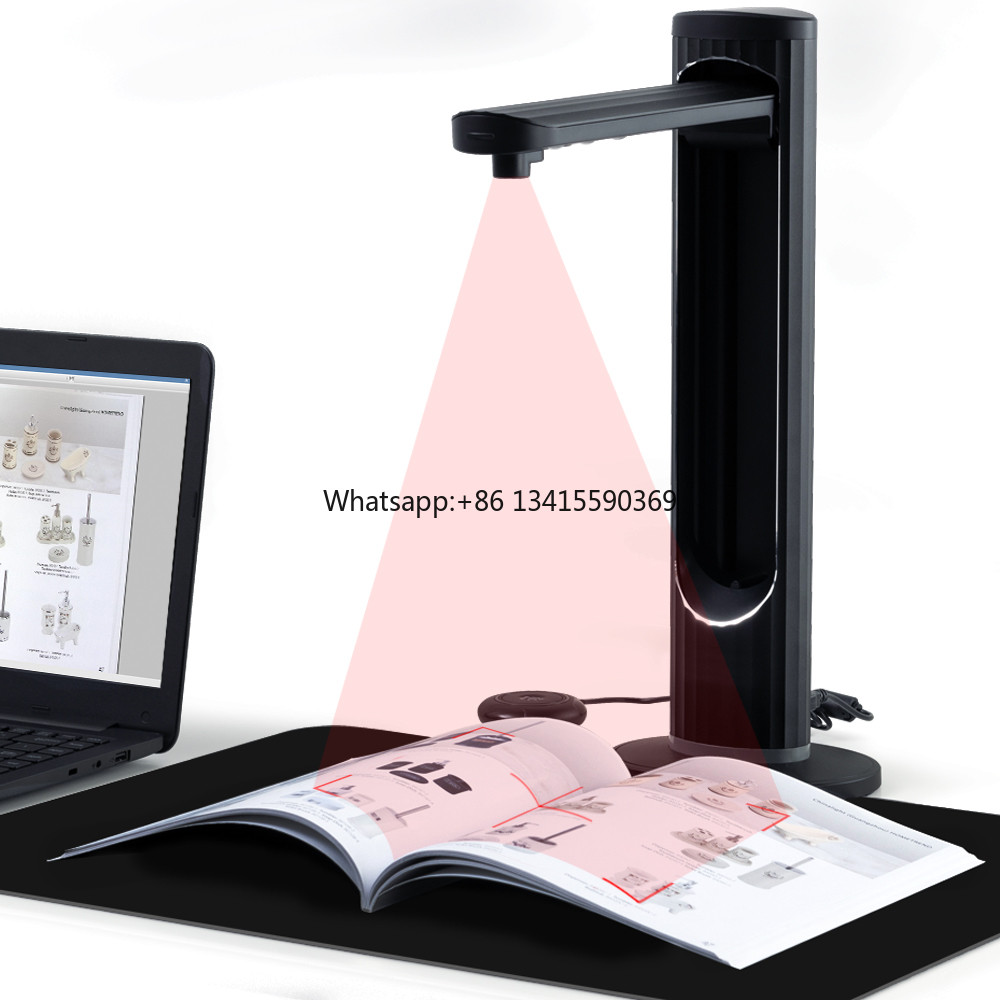 23Mp High Speed Automatic Book Scanner Portable Document Scanner A3 Document A4 OCR Function Support