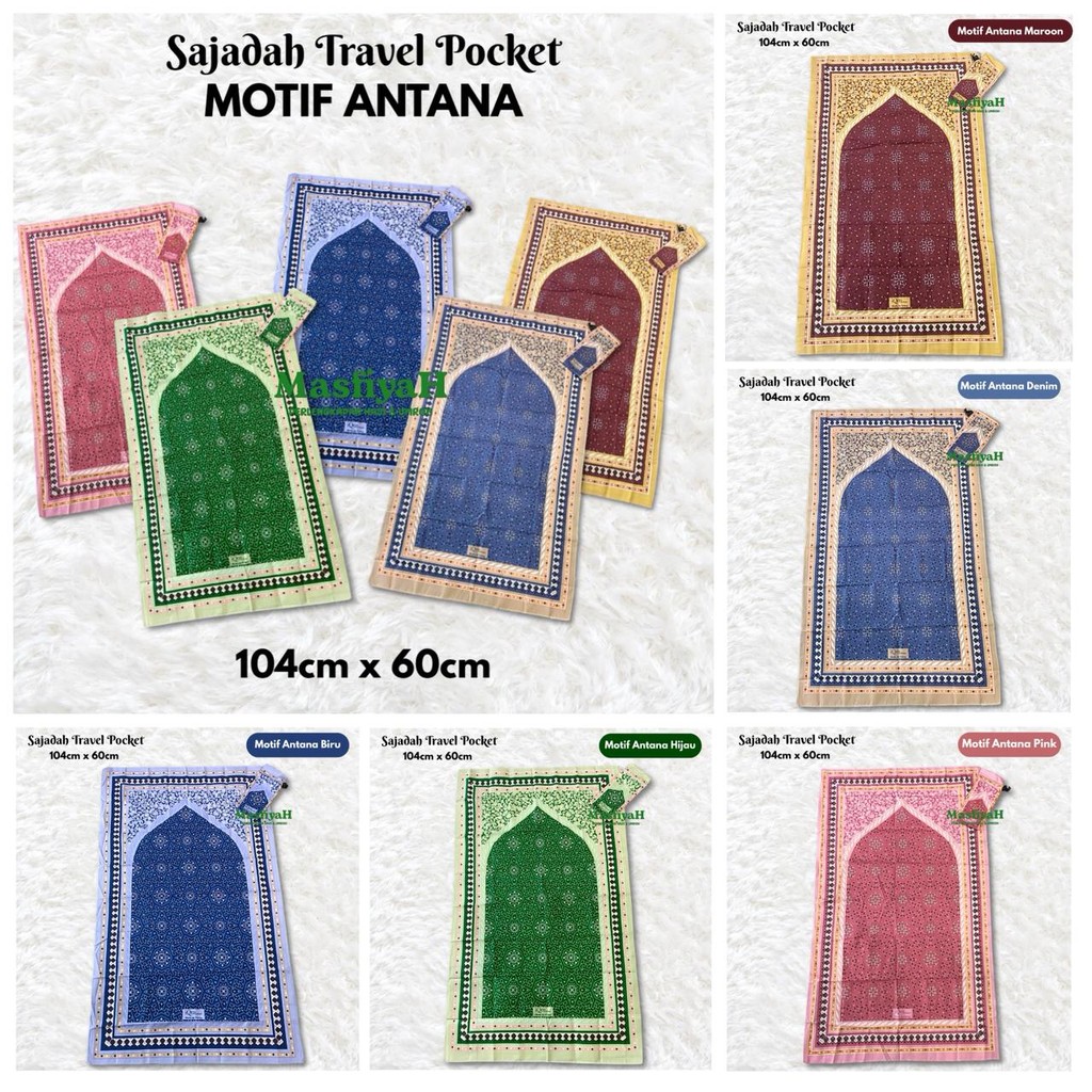 1KODI SAJADAH POCKET SAJADAH TRAVEL SAJADAH TRAVEL PACK SAJADAH TRAVELLING SAJADAH LIPAT SAJADAH