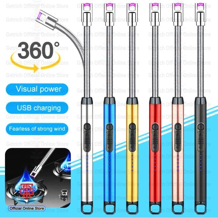 LILIN Electric Gas Lighter Electric Lighter Plasma Candle Aromatherapy Stove BBQ Torch Arch Lighter